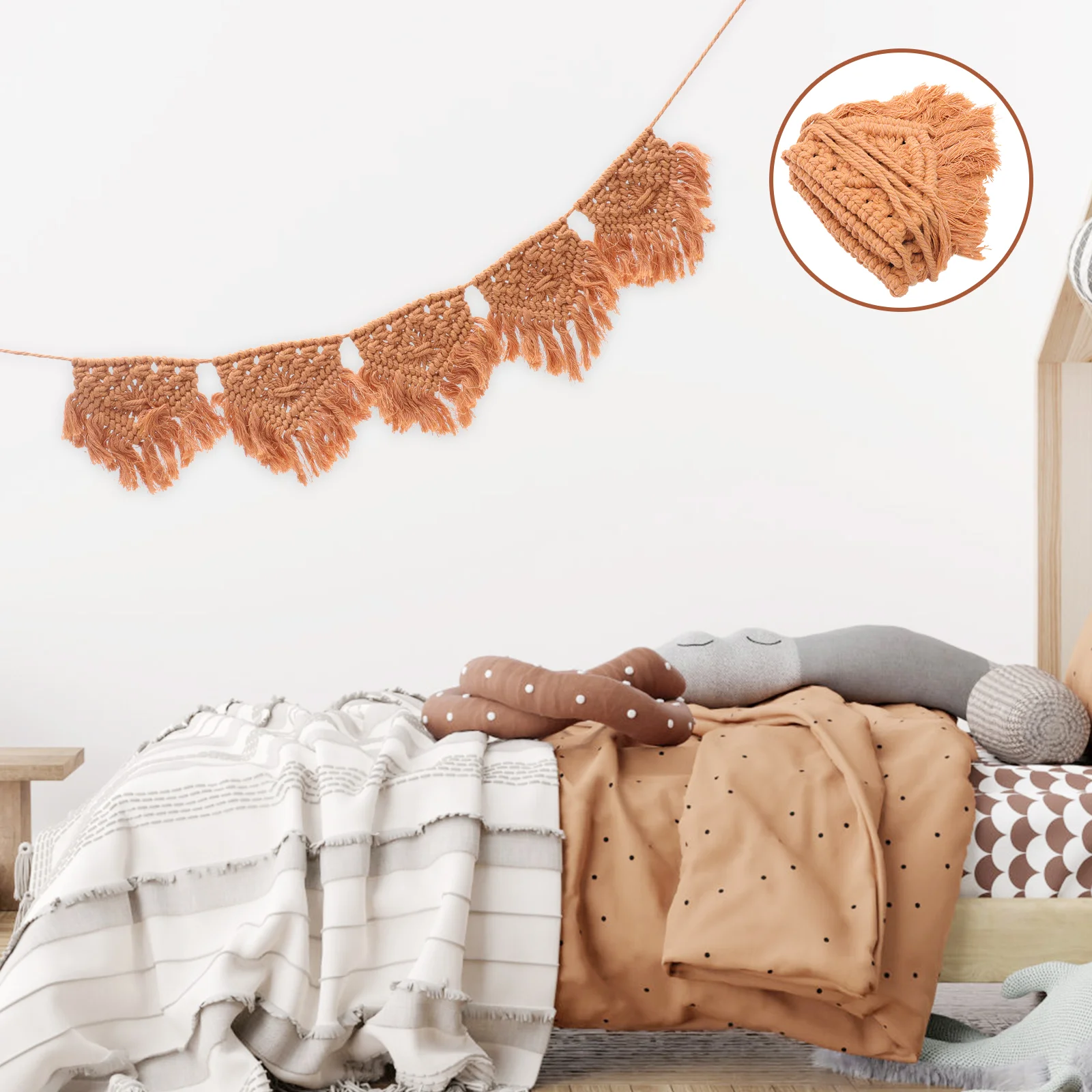 Decorative Living Room Bedroom Rustic Hand-woven Tapestry Hanging Woven Tapestry Macrame Wall Hanging
Decorative Living Room Bedroom Rustic Hand-woven Tapestry Hanging Woven Tapestry Macrame Wall Hanging