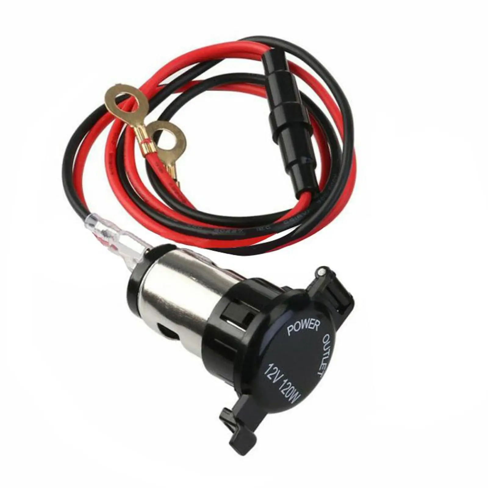 Разъем питания 120 Вт, 12 В, для прикуривателя, для мотоциклов, лодок, косилок, тягачей 
Разъем питания 120 Вт, 12 В, для прикуривателя, для мотоциклов, лодок, косилок, тягачей