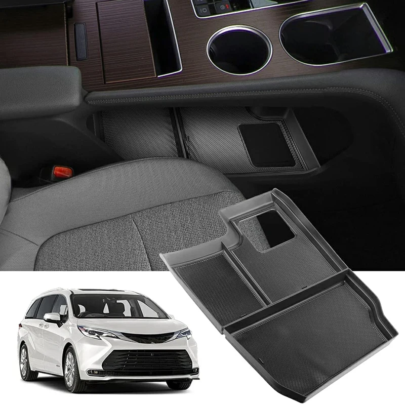 Car Lower Central Control Storage Box Organzier Cover for Toyota Sienna 2021 Accessories 
Car Lower Central Control Storage Box Organzier Cover for Toyota Sienna 2021 Accessories