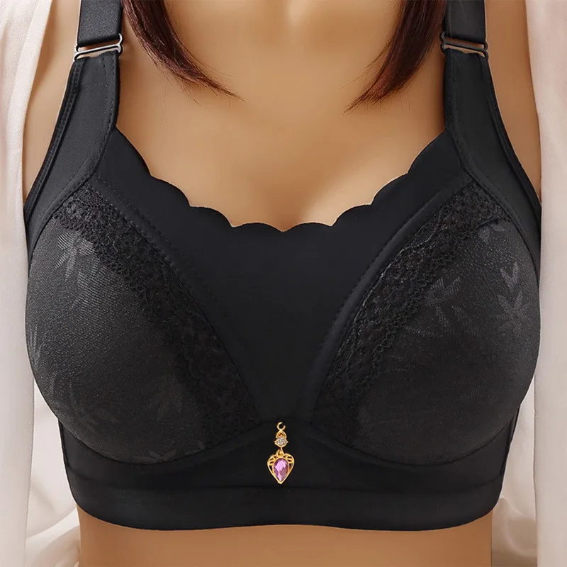 Puimentiua Women Full Cup Bra Solid Color Anti-Glare Gathered Brassiere Push Up Adjustable Female Tops Plus Size Lace Pendant
Puimentiua Women Full Cup Bra Solid Color Anti-Glare Gathered Brassiere Push Up Adjustable Female Tops Plus Size Lace Pendant