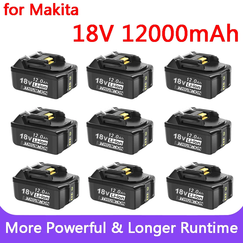 New For 18V Makita Battery 12000mAh Rechargeable Power Tools Battery with LED Li-ion Replacement LXT BL1860B BL1860 BL1850
New For 18V Makita Battery 12000mAh Rechargeable Power Tools Battery with LED Li-ion Replacement LXT BL1860B BL1860 BL1850