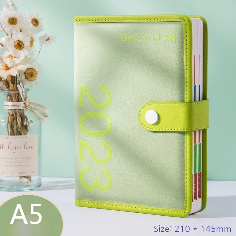 A5 Schedule Notebook Super Thick 200 Sheets/400 Pages 365 Day Record Book Management Effectiveness Office Supplies Student Diary
A5 Schedule Notebook Super Thick 200 Sheets/400 Pages 365 Day Record Book Management Effectiveness Office Supplies Student Diary