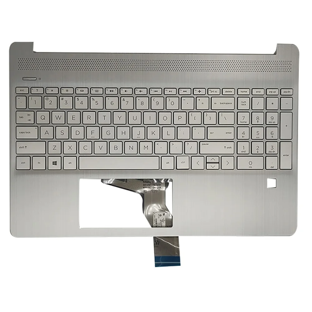 New Palmrest Upper Case Keyboard Bezel Cover For HP 15 dy 15-DY TPN-Q222 US L63579-001 SILVER 
New Palmrest Upper Case Keyboard Bezel Cover For HP 15 dy 15-DY TPN-Q222 US L63579-001 SILVER
