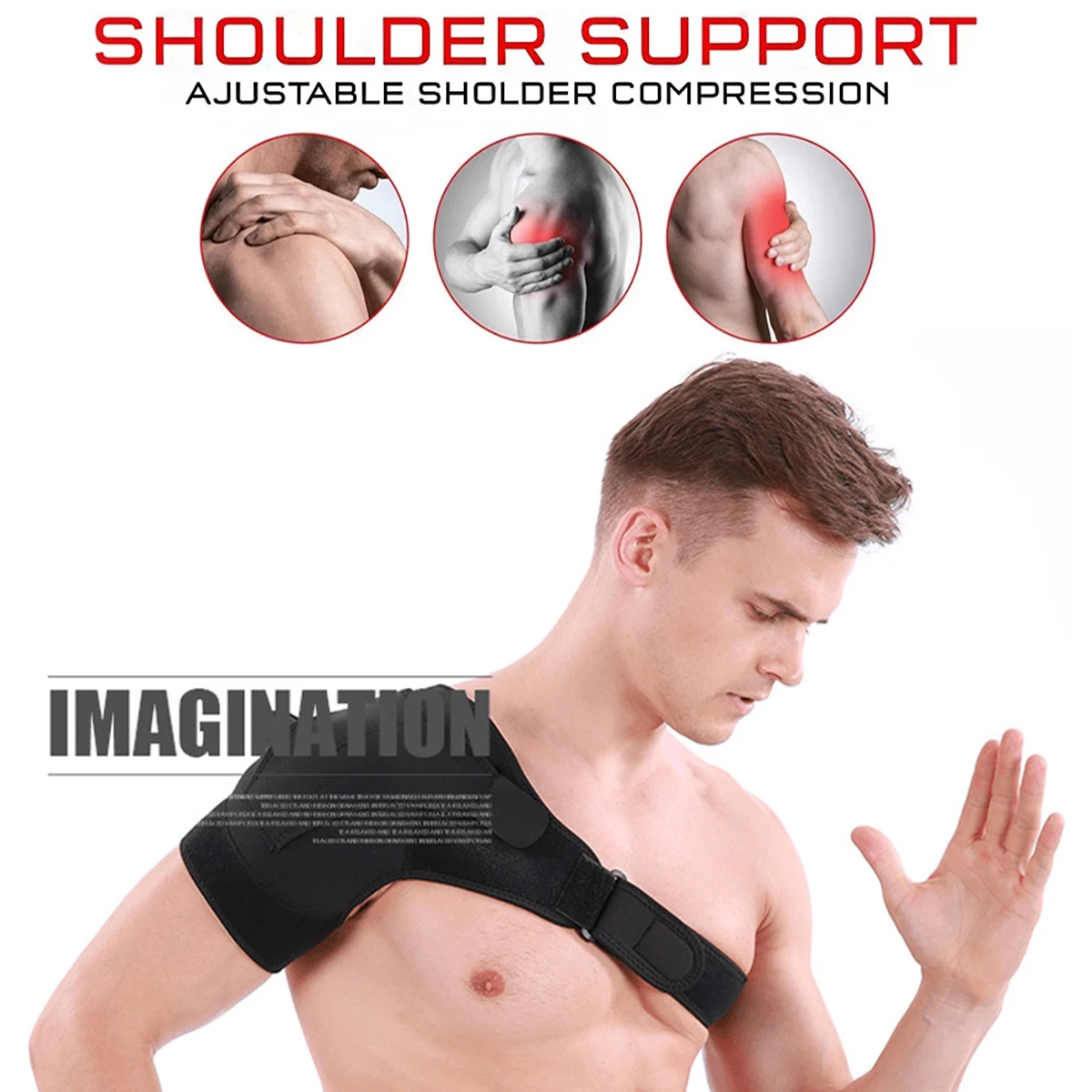 Shoulder Support Brace Adjustable Stability Shoulder Brace Compression Sleeve for Pain Relief
Shoulder Support Brace Adjustable Stability Shoulder Brace Compression Sleeve for Pain Relief