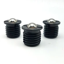 FBPJ 5pcs Screw Threaded Stainless Steel Flanged Ball Plungers Kits Flanged Ball Bearing for Mechanical Devices