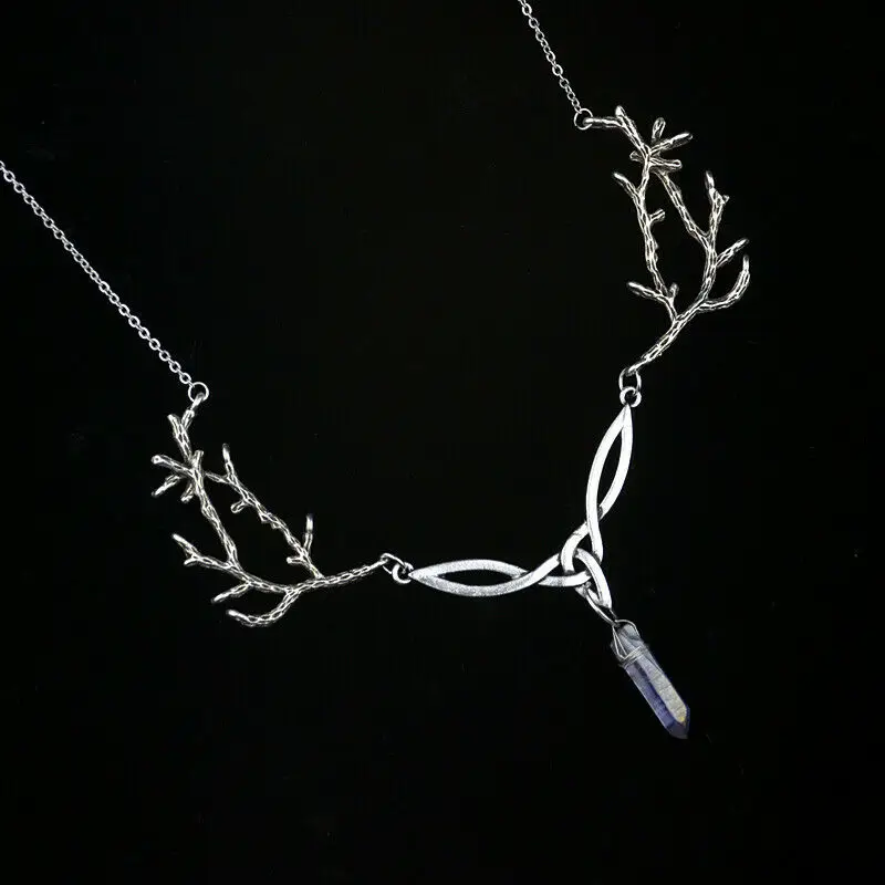 New Fashion Witch Necklace Irish Knot Dream Forest Branch Natural Quartz Pendant Necklace Gothic Amulet Religious Jewelry
New Fashion Witch Necklace Irish Knot Dream Forest Branch Natural Quartz Pendant Necklace Gothic Amulet Religious Jewelry