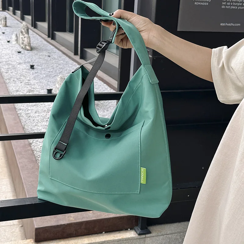 

Нейлоновая Повседневная Сумка-тоут для женщин, Вместительная женская сумка для покупок, многоразовая Женская дорожная сумка через плечо для покупок