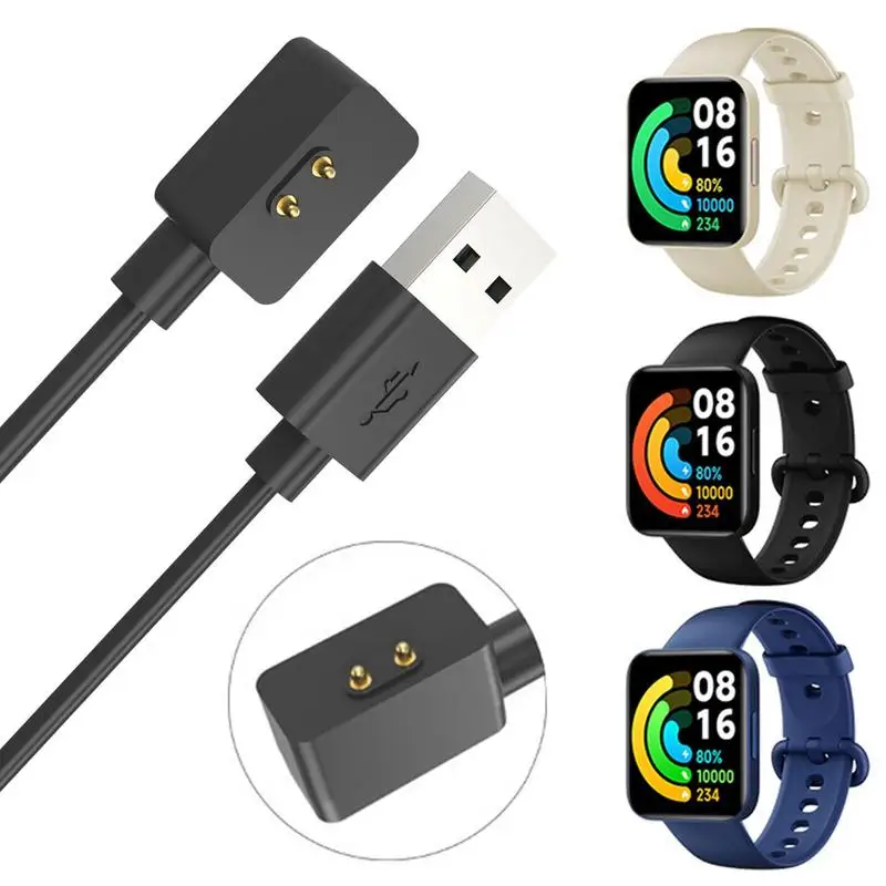 

Зарядный кабель для умных часов Xiaomi Poco, магнитное всасывание, 2 контакта, зарядная док-станция, зарядный кабель, зарядное устройство, провод, часы, зарядное устройство USB Ada