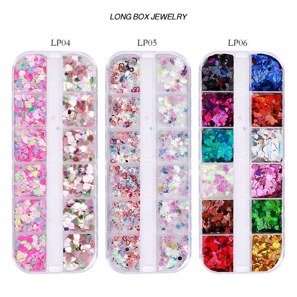 12 Grids Hexagon Nail Glitter Powder Holographic 3D Sparkly Paillette Flakes Shining Charm Art Sequins
12 Grids Hexagon Nail Glitter Powder Holographic 3D Sparkly Paillette Flakes Shining Charm Art Sequins