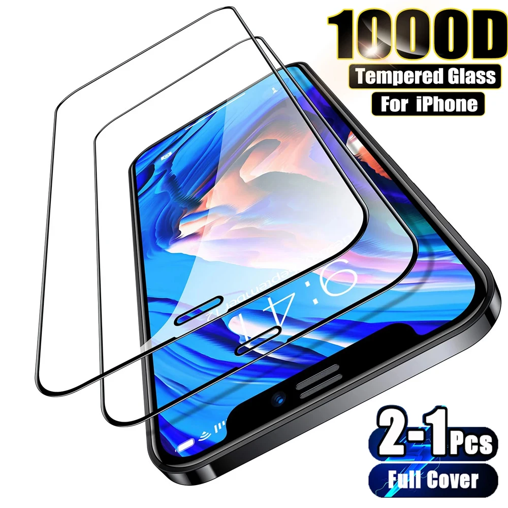 1-2PCS Screen Protector Full Cover Tempered Glass for IPhone 14 13 12 11 Pro Max 12Mini X XR XS 8 7 6 Plus Screen Glass
1-2PCS Screen Protector Full Cover Tempered Glass for IPhone 14 13 12 11 Pro Max 12Mini X XR XS 8 7 6 Plus Screen Glass