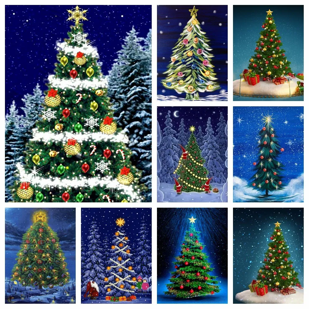 Набор для вышивки крестиком 5D DIY бриллиантовый рисунок Рождество Tree Стразы Ручная инкрустация подарки Домашнее украшение для стен 
Набор для вышивки крестиком 5D DIY бриллиантовый рисунок Рождество Tree Стразы Ручная инкрустация подарки Домашнее украшение для стен