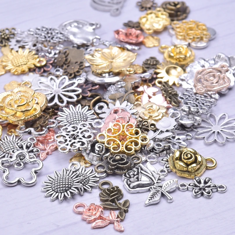 Random Mixed Flower Charm Rose Sunflower Cherry Blossoms Pendant Charms For Jewelry Making Metal Accessories Handmade Earrings
Random Mixed Flower Charm Rose Sunflower Cherry Blossoms Pendant Charms For Jewelry Making Metal Accessories Handmade Earrings