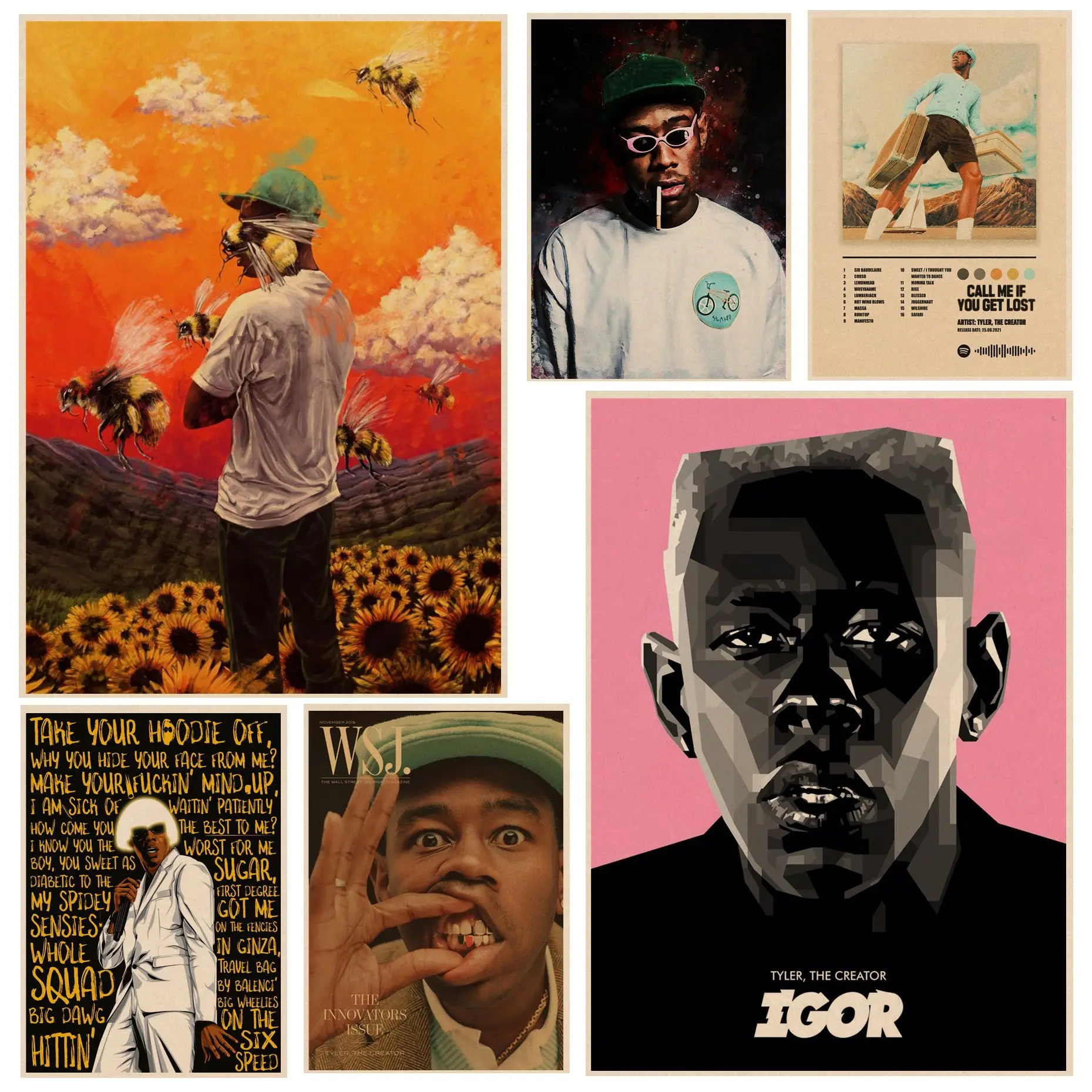 Rapper Tyler The Creator Flower Art Poster Vintage Room Home Bar Cafe Decor Nordic Home Decor
Rapper Tyler The Creator Flower Art Poster Vintage Room Home Bar Cafe Decor Nordic Home Decor
