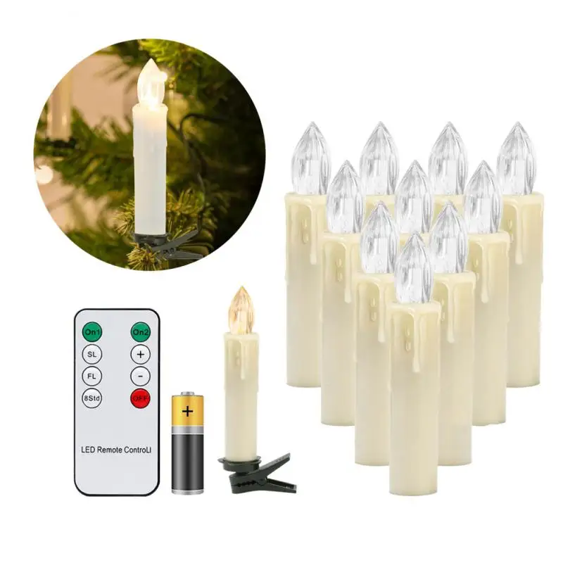 Christmas Candle With Timer Remote 2023 New Year Home Decor Candle Flameless Flashing LED Plastic Fake Candles IP44 Waterproof
Christmas Candle With Timer Remote 2023 New Year Home Decor Candle Flameless Flashing LED Plastic Fake Candles IP44 Waterproof