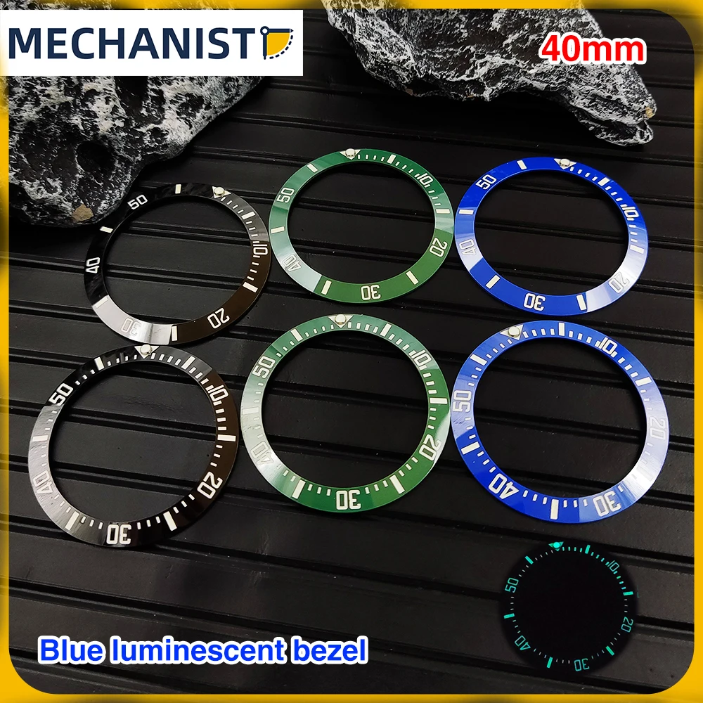 Machinist - Watch accessories: 40mm ceramic bezel, sprite blue luminous mouth case, insert ring, inner diameter 31.5mm 
Machinist - Watch accessories: 40mm ceramic bezel, sprite blue luminous mouth case, insert ring, inner diameter 31.5mm