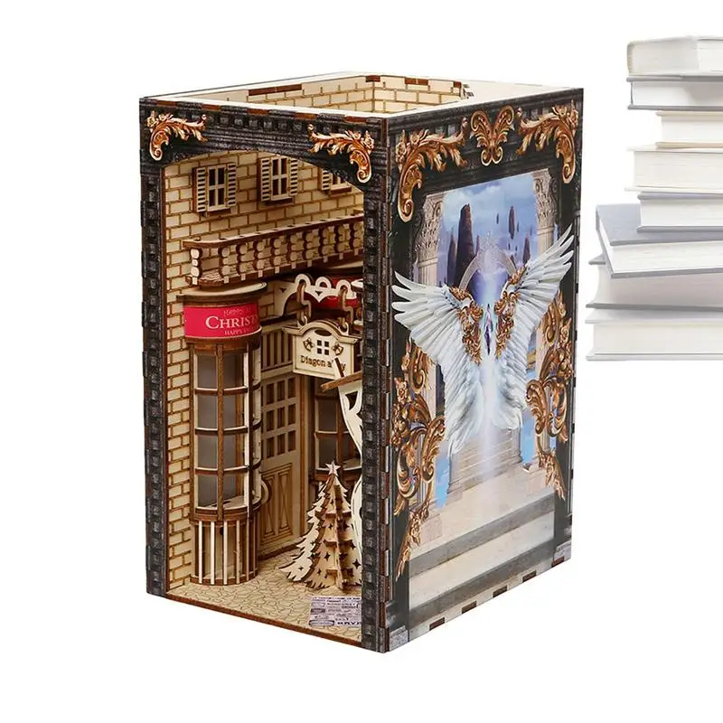 3D Wooden Puzzle Bookends LED Covenant Church Book House Model Building Kit Stand Bookshelf Insert DIY Art Bookend Home Ornament
3D Wooden Puzzle Bookends LED Covenant Church Book House Model Building Kit Stand Bookshelf Insert DIY Art Bookend Home Ornament