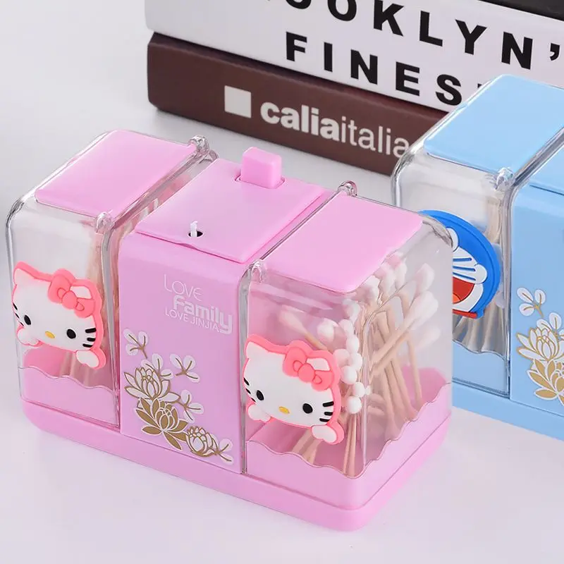 Kawaii Sanrio Storage Box Cute Cartoon Anime Pressing Toothpick Cotton Swab Storage Box Toy for Girls Gifts
Kawaii Sanrio Storage Box Cute Cartoon Anime Pressing Toothpick Cotton Swab Storage Box Toy for Girls Gifts