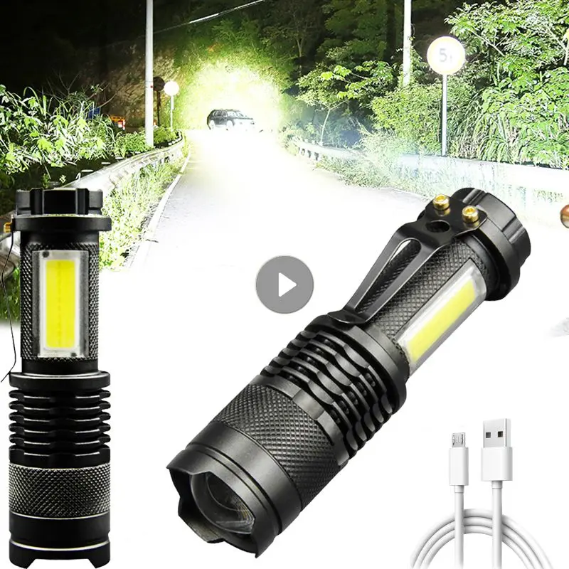 Zoomable Led Flashlight Built-in Battery 5xQ5 USB Mini Torch Lamp Adjustable Penlight Waterproof For Outdoor Camping Lantern
Zoomable Led Flashlight Built-in Battery 5xQ5 USB Mini Torch Lamp Adjustable Penlight Waterproof For Outdoor Camping Lantern