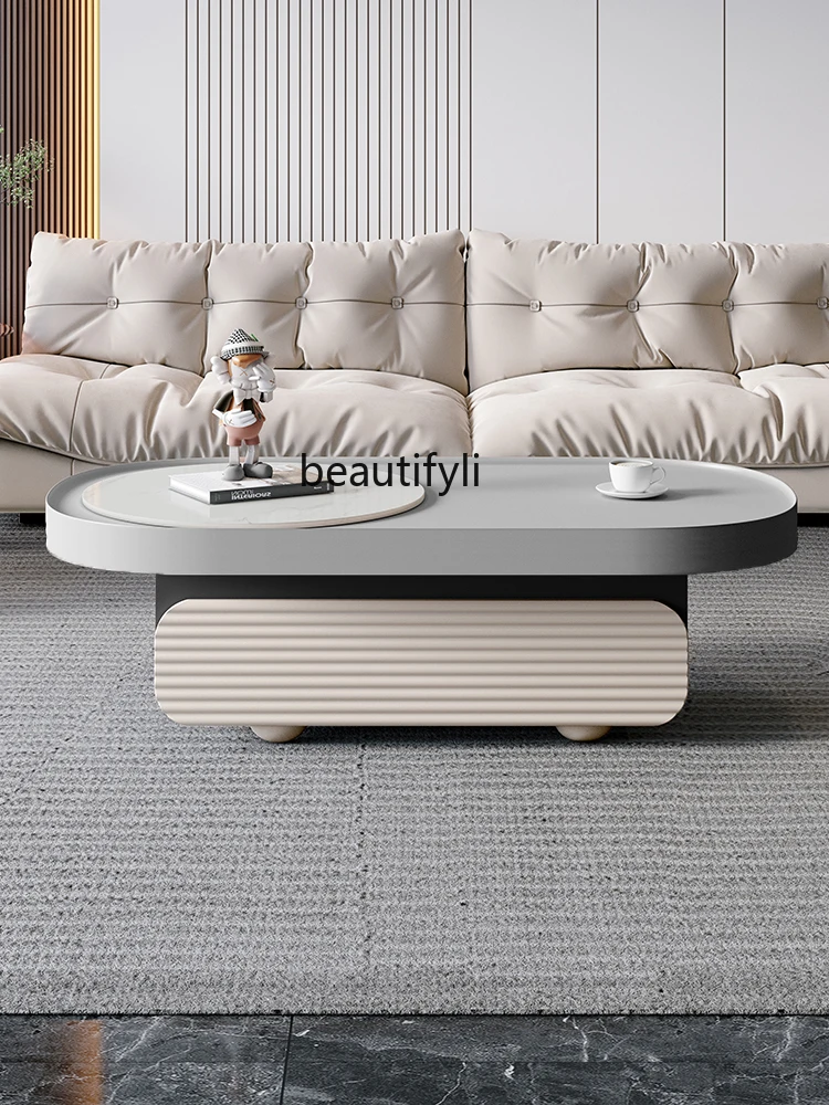 zqStone Plate Coffee Table Living Room Home Small Apartment Modern Advanced Artistic Oval Table
zqStone Plate Coffee Table Living Room Home Small Apartment Modern Advanced Artistic Oval Table