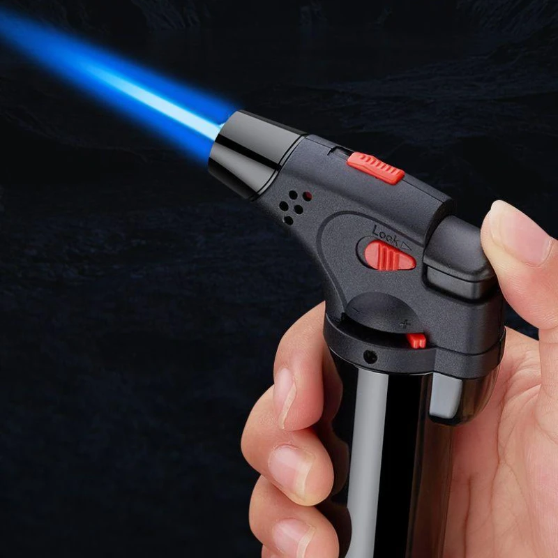 Kitchen Camping BBQ Welding Lighter Blue Flame Gun Fuel Lighter Outdoor Strong Fire Power Cigar Lighter Butane Gas Smoker Gift
Kitchen Camping BBQ Welding Lighter Blue Flame Gun Fuel Lighter Outdoor Strong Fire Power Cigar Lighter Butane Gas Smoker Gift