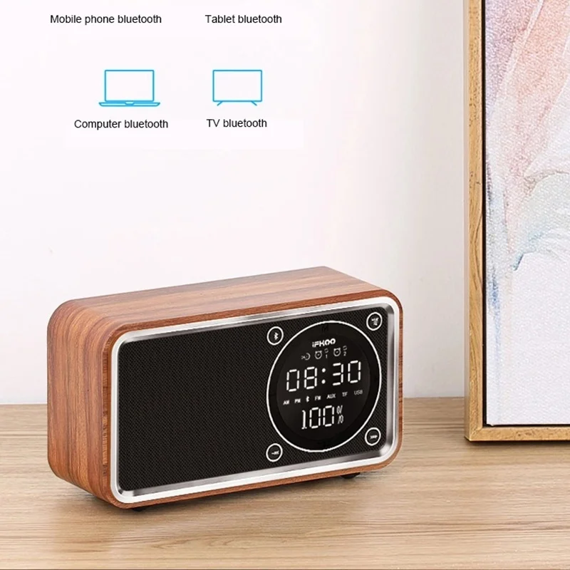 Wooden alarm clock bluetooth, retro, subwoofer, radio, speaker, wireless, outdoor, portable, phone, computer
Wooden alarm clock bluetooth, retro, subwoofer, radio, speaker, wireless, outdoor, portable, phone, computer