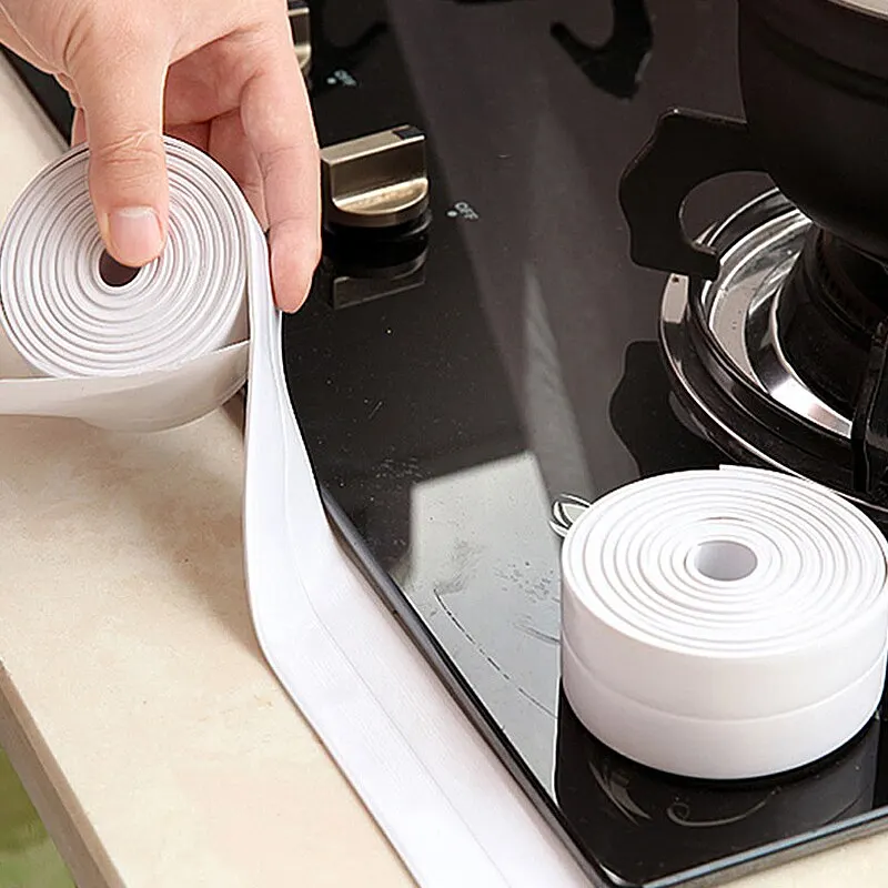 Bathroom Shower Sink Edge Sealing Strip 320x3.8cm Tape PVC Self Adhesive Waterproof Wall Sticker Kitchen Caulk Strip
Bathroom Shower Sink Edge Sealing Strip 320x3.8cm Tape PVC Self Adhesive Waterproof Wall Sticker Kitchen Caulk Strip