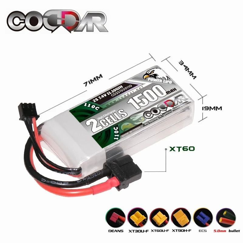 CODDAR RC Toys LiPo Battery 2S 7,4 V 1500mAh 110C для радиоуправляемого вертолета самолета FPV Квадрокоптер Радиоуправляемый Drone LiPo Battery 7,4 V Battery
CODDAR RC Toys LiPo Battery 2S 7,4 V 1500mAh 110C для радиоуправляемого вертолета самолета FPV Квадрокоптер Радиоуправляемый Drone LiPo Battery 7,4 V Battery