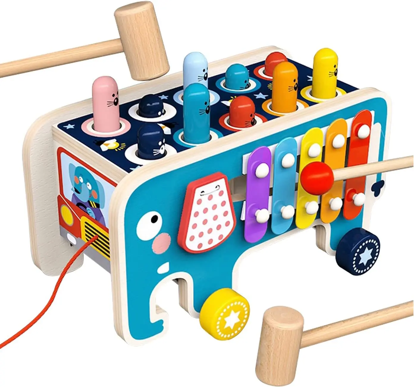 Montessori Wooden Hammering Pounding Toy for 12+ Months Kids Baby Early Development Toy with Pounding Bench Xylophone Number
Montessori Wooden Hammering Pounding Toy for 12+ Months Kids Baby Early Development Toy with Pounding Bench Xylophone Number
