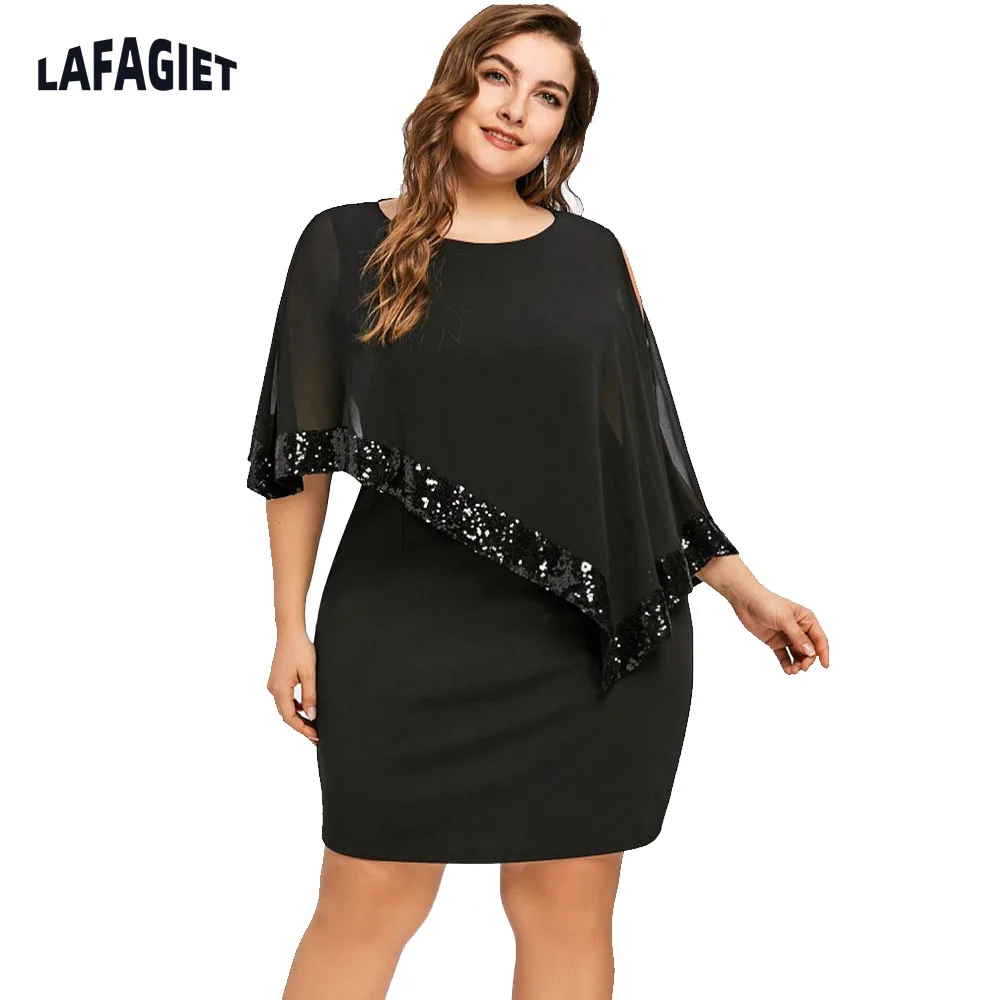 Large Size Women Lace Dress Solid Color Round Neck Irregular Sequins Patchwork Cold Shoulder Dress Hot Apparel Summer Dress Lady
Large Size Women Lace Dress Solid Color Round Neck Irregular Sequins Patchwork Cold Shoulder Dress Hot Apparel Summer Dress Lady