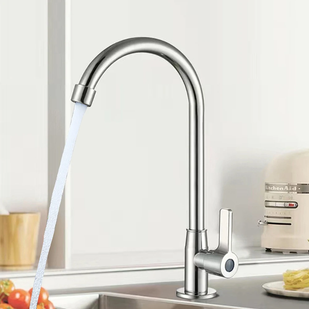 Water Faucet Bathroom Kitchen Basin Taps 360° Rotatable Single Cold Wash Mixer Crane Tap Stainless Steel Sink Faucet
Water Faucet Bathroom Kitchen Basin Taps 360° Rotatable Single Cold Wash Mixer Crane Tap Stainless Steel Sink Faucet