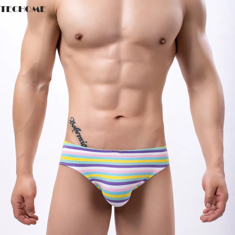 European and American Men's Briefs Striped Thongs Low Waist Breathable Men's Underpants Cotton Briefs Bikini Male Sissy Lingerie
European and American Men's Briefs Striped Thongs Low Waist Breathable Men's Underpants Cotton Briefs Bikini Male Sissy Lingerie