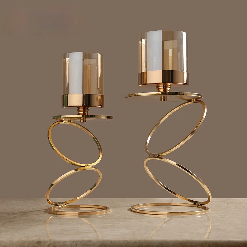 Nordic Romantic Candle Holder Luxury Ornaments Modern Geometric Elegant Candle Holders Wedding Portavelas Home Decoration DG50ZT
Nordic Romantic Candle Holder Luxury Ornaments Modern Geometric Elegant Candle Holders Wedding Portavelas Home Decoration DG50ZT