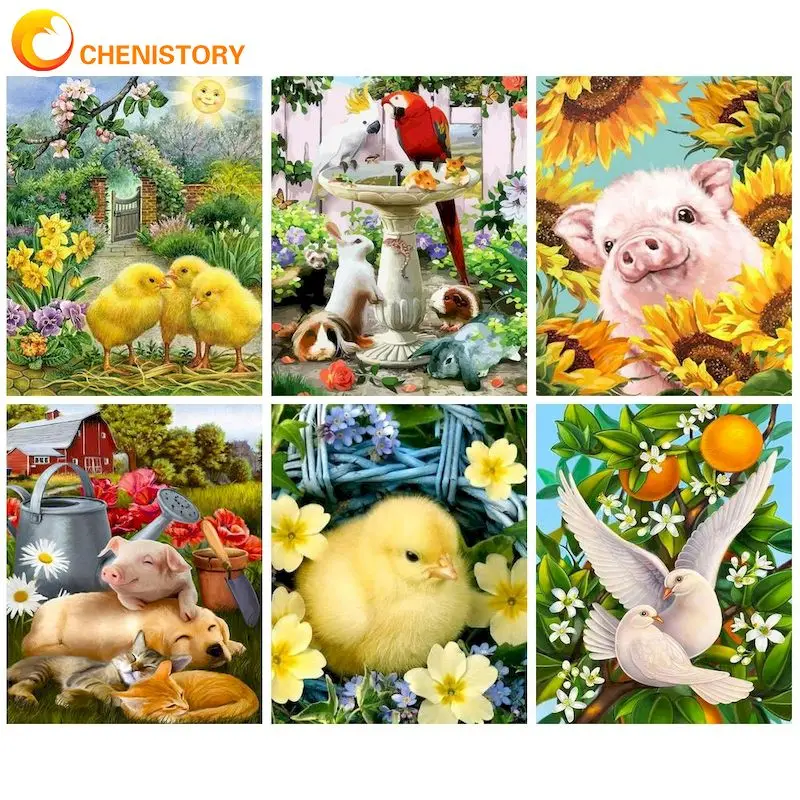 CHENISTORY Acrylic Painting By Numbers Handmade Coloring By Numbers Animals Number Painting Home Decor Gift Artwork
CHENISTORY Acrylic Painting By Numbers Handmade Coloring By Numbers Animals Number Painting Home Decor Gift Artwork