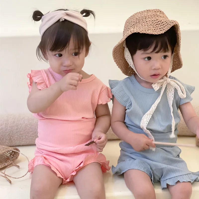 Summer Kids Baby Onesie Newborn Baby Boys Girls Solid Color Baby Clothing Sleeveless Crew Neck + Shorts 0-2 Years
Summer Kids Baby Onesie Newborn Baby Boys Girls Solid Color Baby Clothing Sleeveless Crew Neck + Shorts 0-2 Years