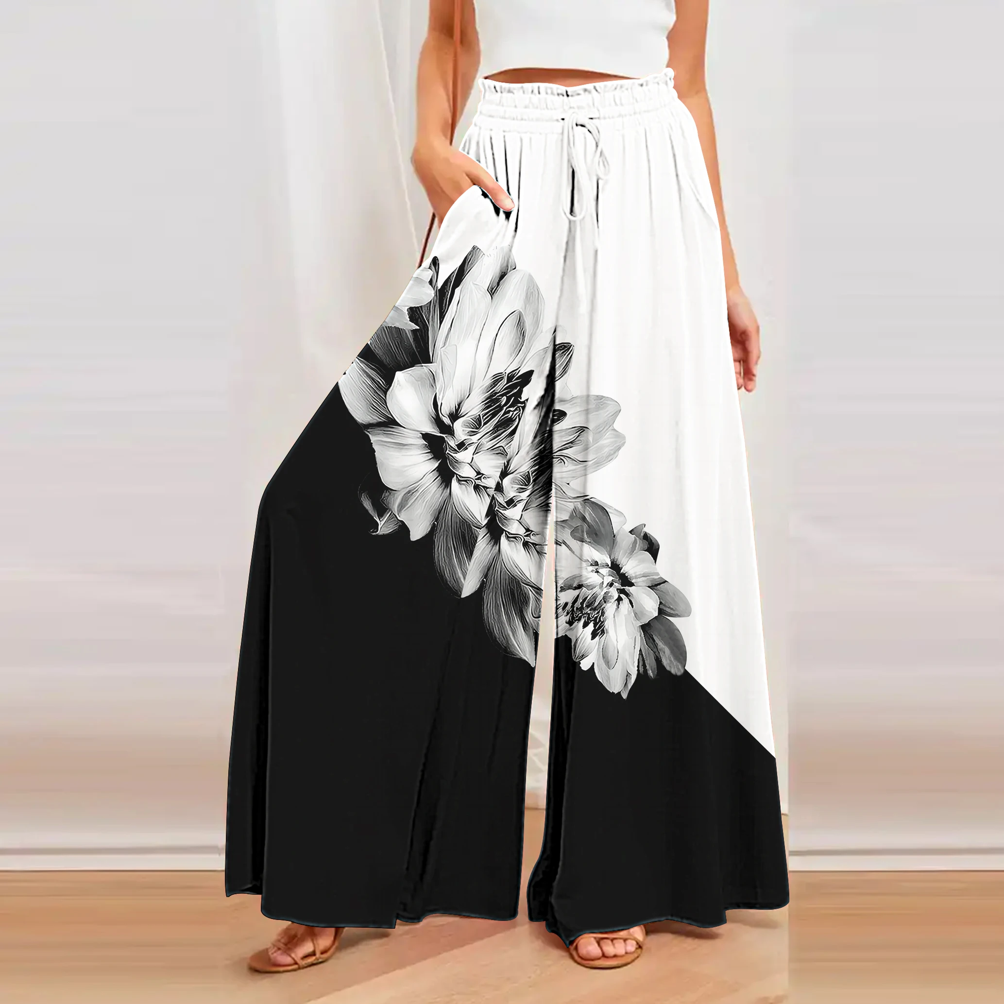 Брюки женские свободные из бамбукового хлопка, модные повседневные мешковатые штаны в стиле хип-хоп, для танцев, путешествий, уличная одежда, кюлоты, лето 
Брюки женские свободные из бамбукового хлопка, модные повседневные мешковатые штаны в стиле хип-хоп, для танцев, путешествий, уличная одежда, кюлоты, лето