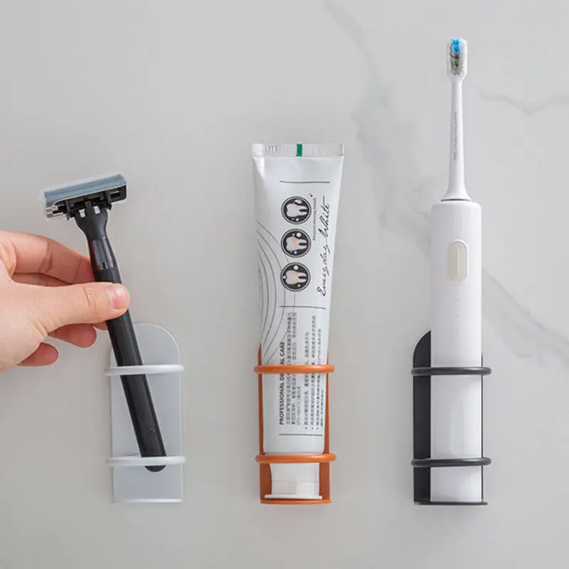 Electric Wall-Mounted Holder Electric Toothbrush Holder Punch-free Razor Holder Storage Shelf Toothbrush Organizer Bathroom
Electric Wall-Mounted Holder Electric Toothbrush Holder Punch-free Razor Holder Storage Shelf Toothbrush Organizer Bathroom