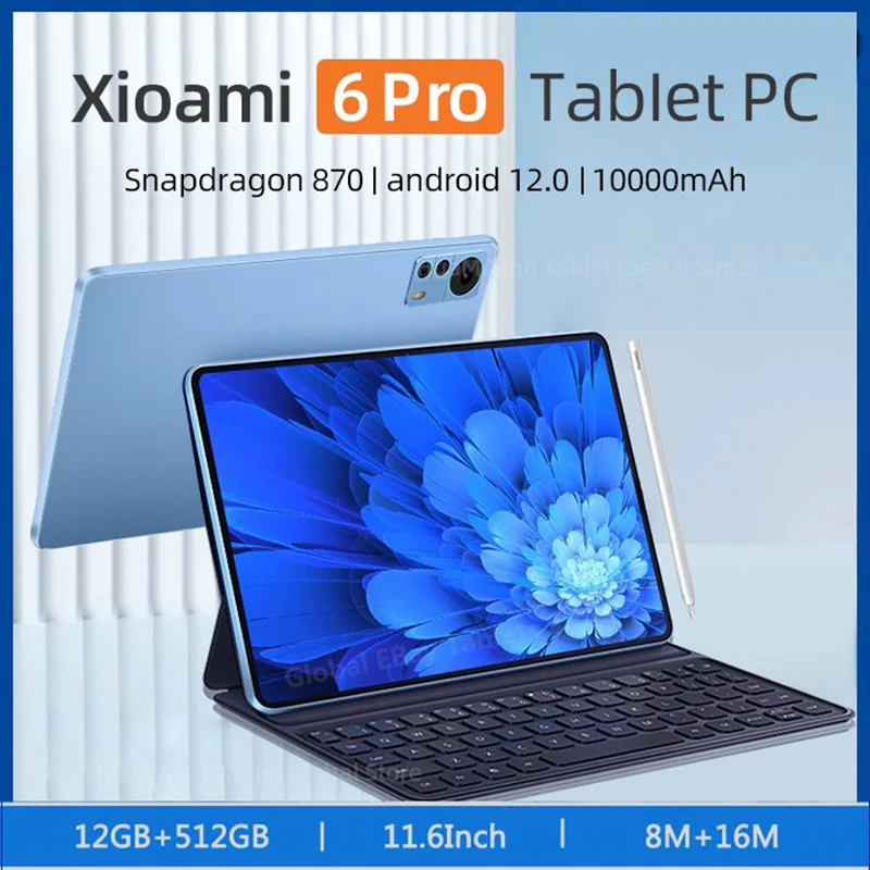 2023 HD 4K Mi Original Global Version Pad 6 Pro Snapdragon 870 10000mAh 12GB 512GB Tablet PC Android 12 11 inch SIM Card 5G Wifi
2023 HD 4K Mi Original Global Version Pad 6 Pro Snapdragon 870 10000mAh 12GB 512GB Tablet PC Android 12 11 inch SIM Card 5G Wifi