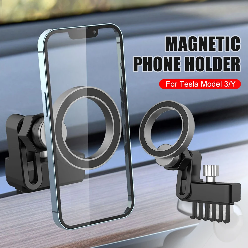For Tesla Model 3 Y Magnetic Phone Mount Air Vent Phone Holder Bracket 360° Adjustable Holder for iPhone 14 13 12 Huawei Samsung
For Tesla Model 3 Y Magnetic Phone Mount Air Vent Phone Holder Bracket 360° Adjustable Holder for iPhone 14 13 12 Huawei Samsung