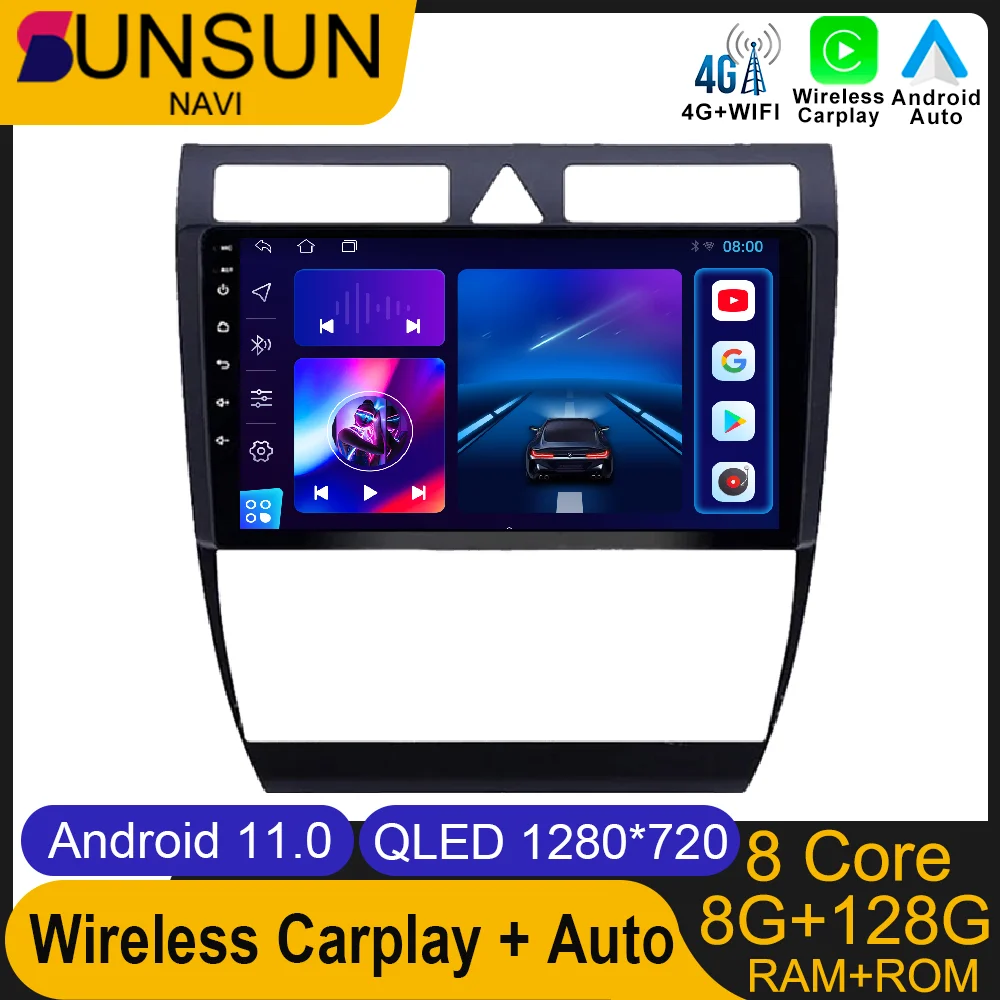 Android 11 For Audi A6 C5 S6 RS6 1997 - 2004 Car Radio Stereo Multimedia GPS Video Player DSP IPS Bluetooth
Android 11 For Audi A6 C5 S6 RS6 1997 - 2004 Car Radio Stereo Multimedia GPS Video Player DSP IPS Bluetooth