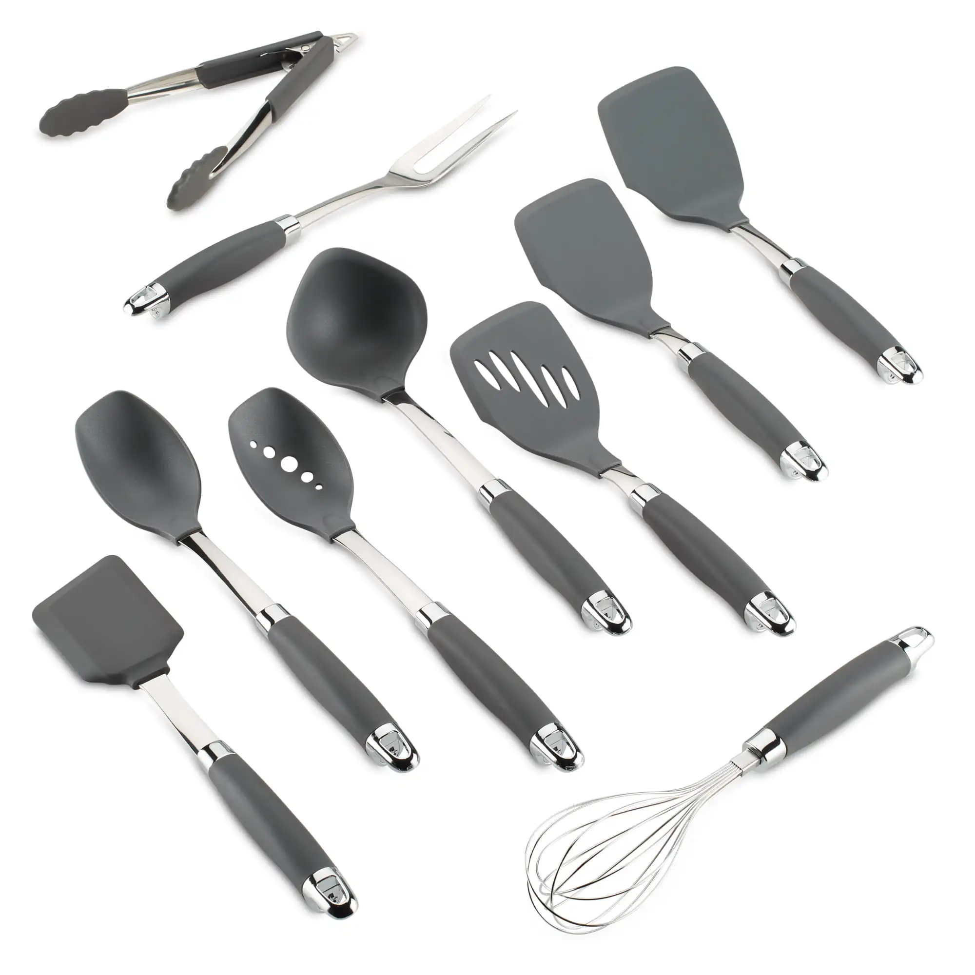 Tools and Gadgets SureGrip Nonstick Kitchen Utensil Set, 10 Piece, Nylon, Graphite
Tools and Gadgets SureGrip Nonstick Kitchen Utensil Set, 10 Piece, Nylon, Graphite
