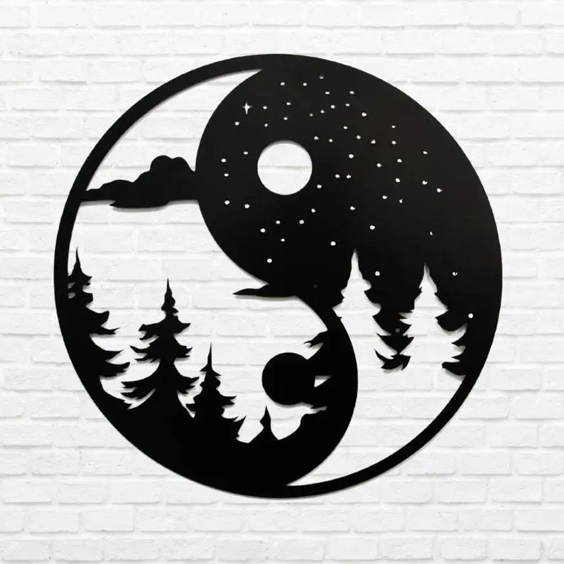 30cm Metal Wall Decoration Sea View, Starry Sky Art Tai Chi Picture Wall Decoration Mural Of Sun Moon Home
30cm Metal Wall Decoration Sea View, Starry Sky Art Tai Chi Picture Wall Decoration Mural Of Sun Moon Home