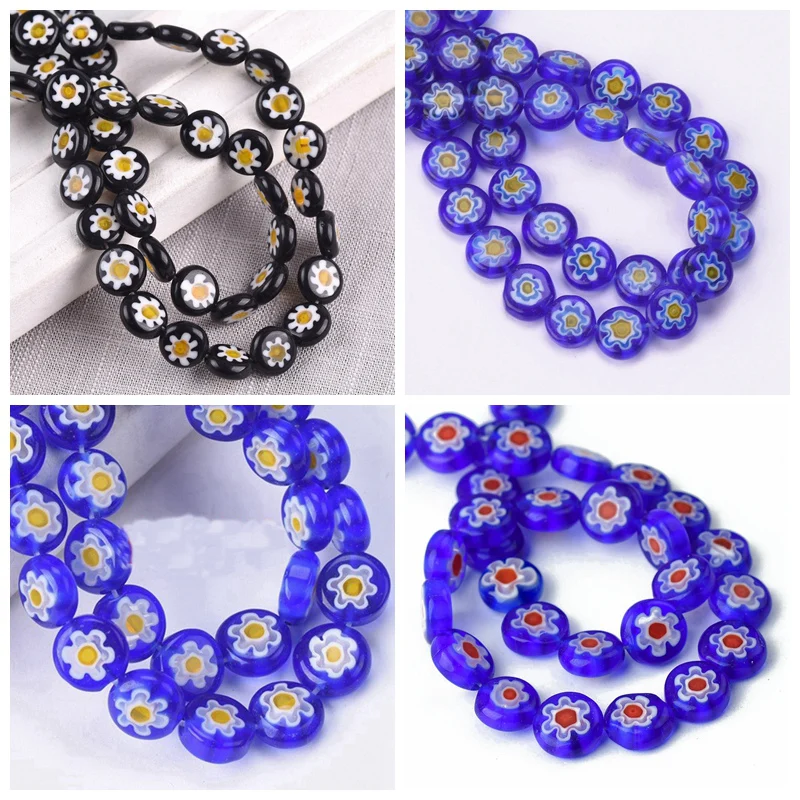 20pcs Mixed Flat Round Shape 8mm Flower Patterns Millefiori Glass Loose Crafts Beads For DIY Jewelry Making Finding 
20pcs Mixed Flat Round Shape 8mm Flower Patterns Millefiori Glass Loose Crafts Beads For DIY Jewelry Making Finding