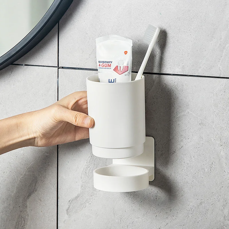 Wall-Mounted Toothbrush Cup Holder No Trace Paste Rack Cup Bathroom Mouthwash Cup Punch-Free Wash Cup Home Bathroom Accessories
Wall-Mounted Toothbrush Cup Holder No Trace Paste Rack Cup Bathroom Mouthwash Cup Punch-Free Wash Cup Home Bathroom Accessories