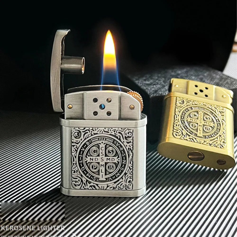 Unique Metal Constantine Gasoline Cigarette Lighter Retro Petrol Trenches Kerosene Lighter Hell Detective Armor Oil Fire Gadgets
Unique Metal Constantine Gasoline Cigarette Lighter Retro Petrol Trenches Kerosene Lighter Hell Detective Armor Oil Fire Gadgets