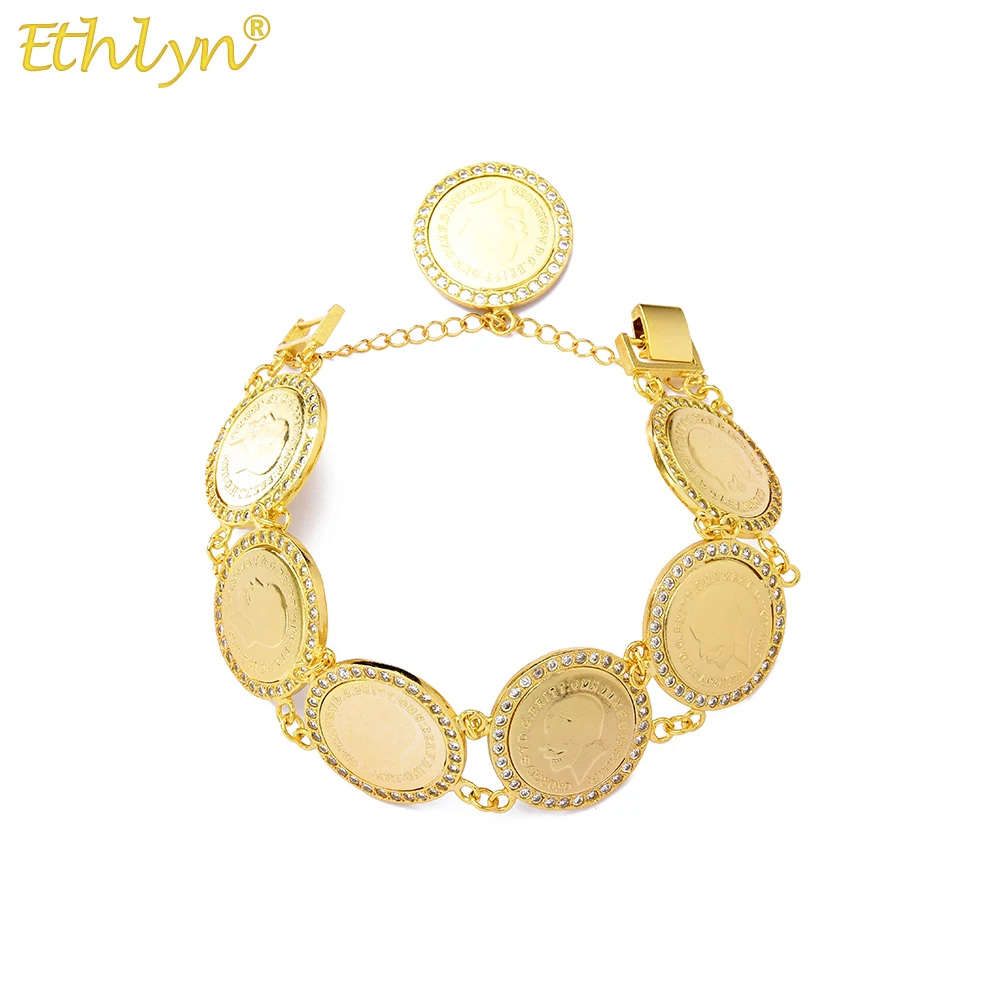 Ethlyn Personality George V Horse Sword Gold Coin Jewelry Sovelin Sovereign Coins Bracelet for Women Men MY458
Ethlyn Personality George V Horse Sword Gold Coin Jewelry Sovelin Sovereign Coins Bracelet for Women Men MY458