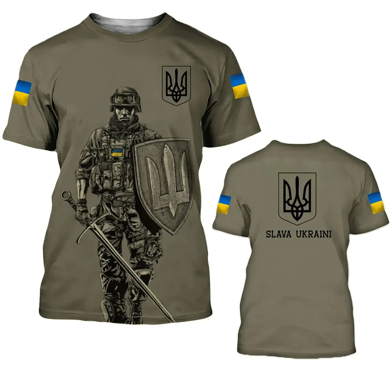 Ukrainian Flag Veterans Army Print Summer Men's O-Neck T-shirt Casual Short Sleeve Oversized Pullover Fashion Trend Men Clothing
Ukrainian Flag Veterans Army Print Summer Men's O-Neck T-shirt Casual Short Sleeve Oversized Pullover Fashion Trend Men Clothing