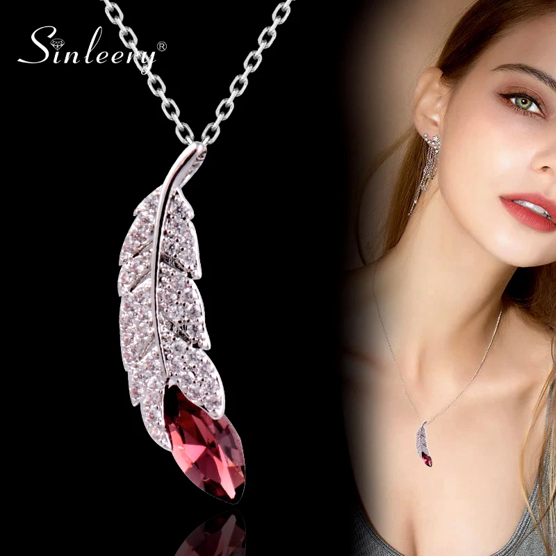 SINLEERY korean fashion Leaf Feather Choker Necklace Rose Gold Silver Color Chain Full Cubic Zirconia Crystal Necklace ZD1 SSA
SINLEERY korean fashion Leaf Feather Choker Necklace Rose Gold Silver Color Chain Full Cubic Zirconia Crystal Necklace ZD1 SSA