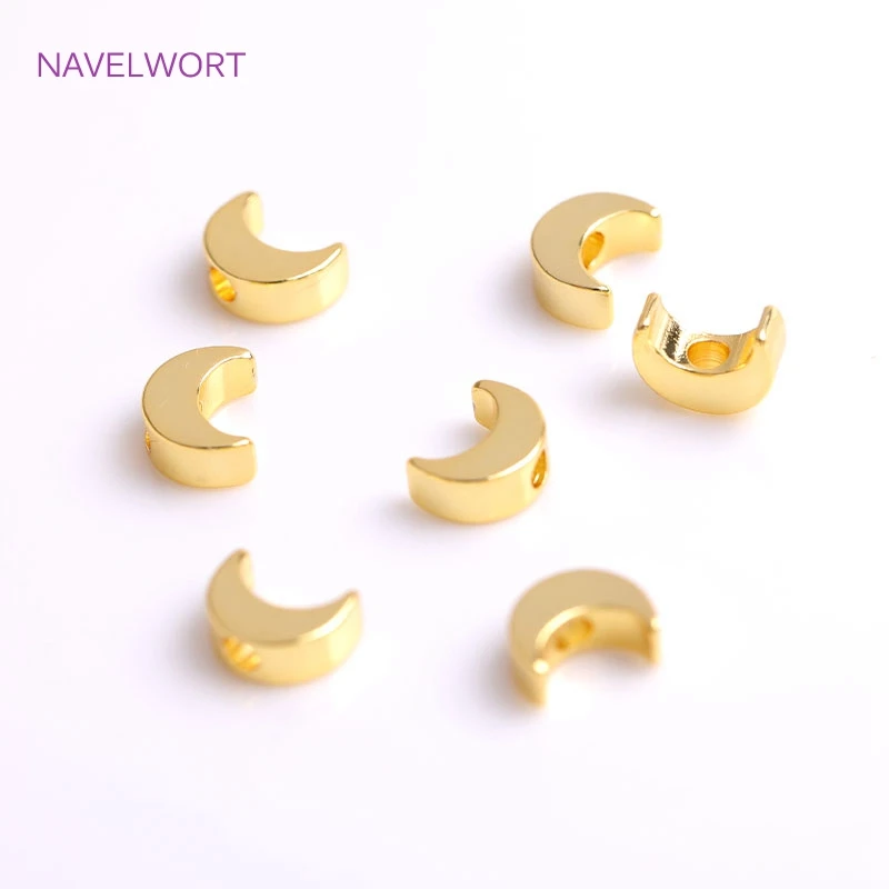 18K Gold Plating Flat Crescent Moon Beads,Brass Smooth Spacer Beads For DIY Bracelet Necklace Making Accessories Wholesale
18K Gold Plating Flat Crescent Moon Beads,Brass Smooth Spacer Beads For DIY Bracelet Necklace Making Accessories Wholesale