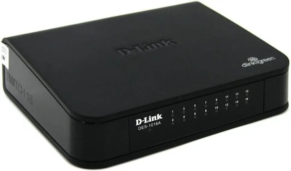 16 портов, 100 Мбит/с, DES-1016A Preto 
16 портов, 100 Мбит/с, DES-1016A Preto