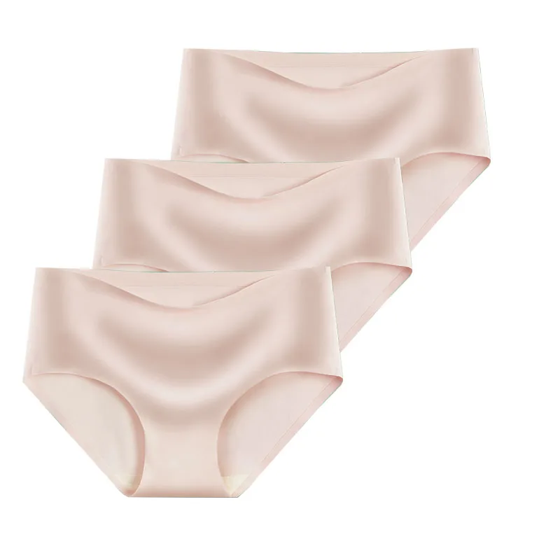 3PCS Sexy Women's Panties Ice Silk Seamless Underwear Girl Lingerie Breathable Comfort Briefs Large Size Panties Women Underpant
3PCS Sexy Women's Panties Ice Silk Seamless Underwear Girl Lingerie Breathable Comfort Briefs Large Size Panties Women Underpant